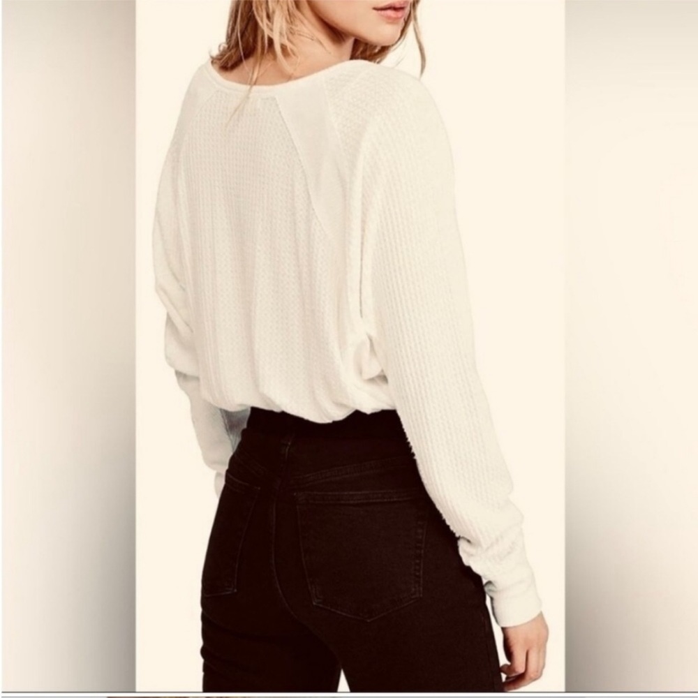 NWT Free People Santa Clara Thermal in Alabaster - Picture 12 of 14